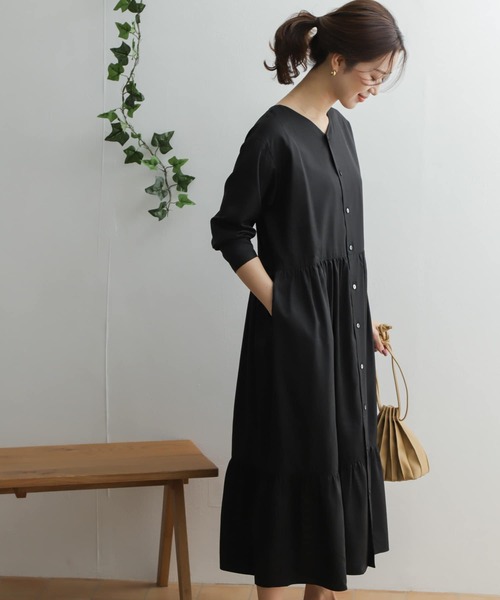 「URBAN RESEARCH DOORS」 長袖ワンピース ONE グレー系その他 レディースの画像