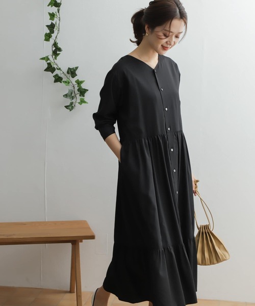 「URBAN RESEARCH DOORS」 長袖ワンピース ONE グレー系その他 レディースの画像