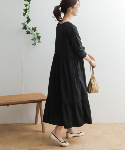 「URBAN RESEARCH DOORS」 長袖ワンピース ONE グレー系その他 レディースの画像