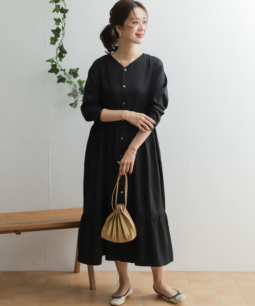 「URBAN RESEARCH DOORS」 長袖ワンピース ONE グレー系その他 レディースの画像