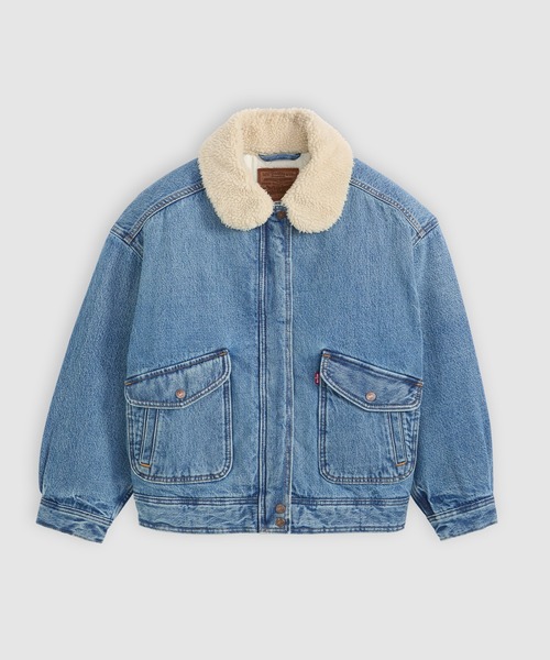 「Levi's」 デニムジャケット X-SMALL ライトインディゴブルー レディースの画像