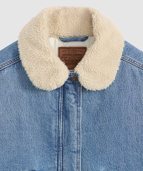 「Levi's」 デニムジャケット X-SMALL ライトインディゴブルー レディースの画像