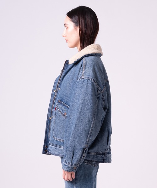 「Levi's」 デニムジャケット X-SMALL ライトインディゴブルー レディースの画像