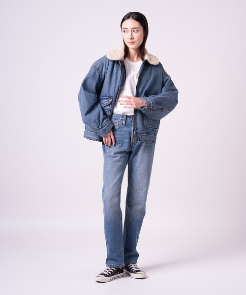 「Levi's」 デニムジャケット X-SMALL ライトインディゴブルー レディースの画像