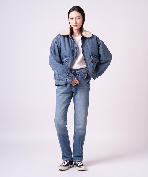 「Levi's」 デニムジャケット X-SMALL ライトインディゴブルー レディースの画像