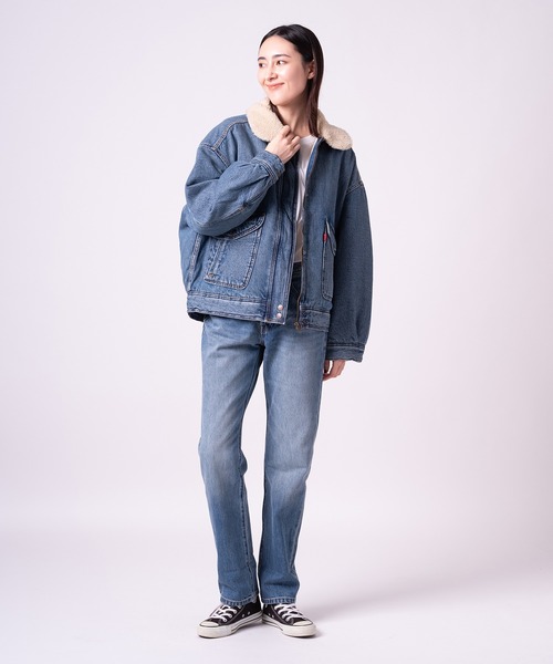 「Levi's」 デニムジャケット X-SMALL ライトインディゴブルー レディースの画像