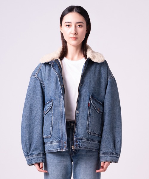 「Levi's」 デニムジャケット X-SMALL ライトインディゴブルー レディースの画像
