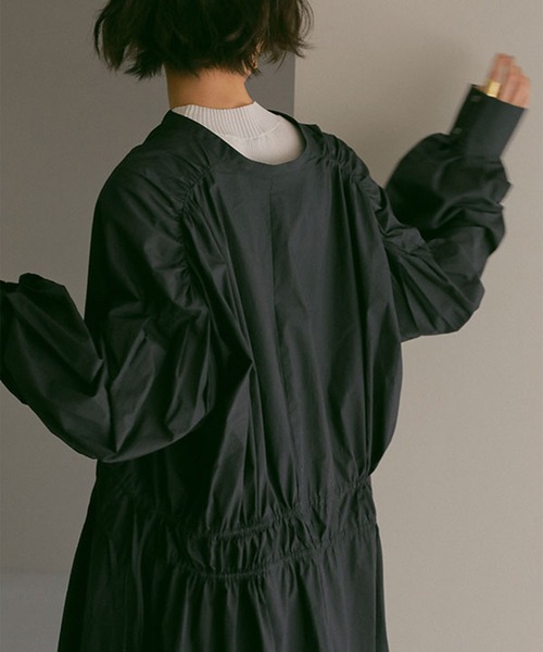 「ETRE TOKYO」 長袖ワンピース FREE ネイビー レディース_画像5