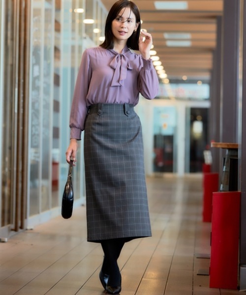 「7days Life Styling」 タイトスカート L グレー レディース_画像3