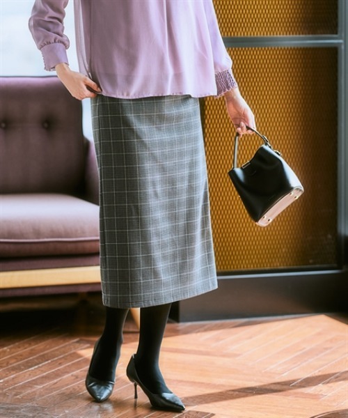 「7days Life Styling」 タイトスカート L グレー レディース_画像4