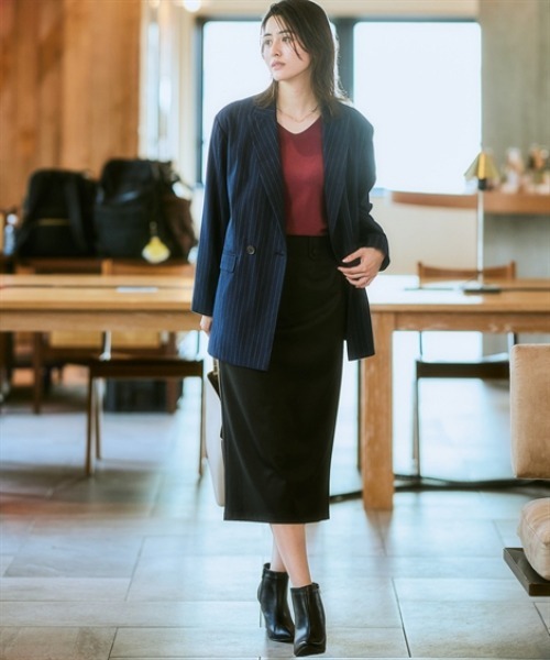 「7days Life Styling」 タイトスカート L グレー レディース_画像5
