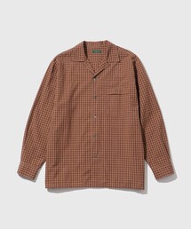 WILD LIFE TAILOR Adam et Rope' シャツ CHECK OPEN COLLAR SHIRT