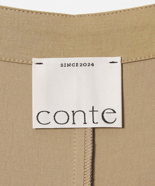 サロペット オーバーオール 「conte」パッチポケット サロペット レディースの画像