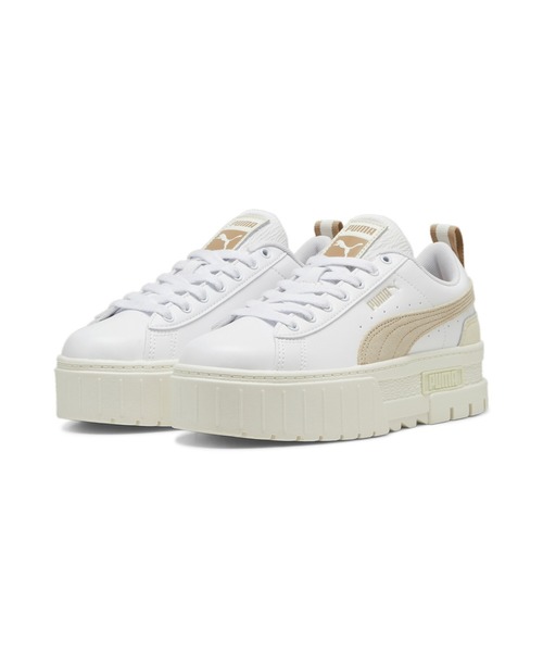「PUMA」 ローカットスニーカー 25.0cm ホワイト系その他2 レディース_画像3