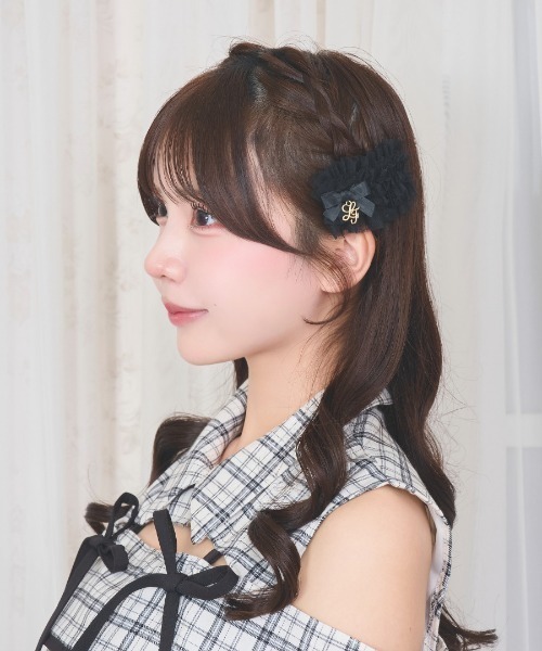 LAFARY（ラファリー） ヘアクリップ チュールフリルヘアクリップ