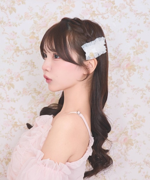 LAFARY（ラファリー） ヘアクリップ チュールフリルヘアクリップ