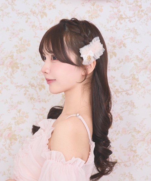 LAFARY（ラファリー） ヘアクリップ チュールフリルヘアクリップ