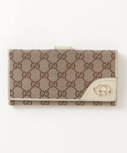 GUCCI（グッチ） GGキャンバス 財布 - ベージュ レディース : ZOZOTOWN 