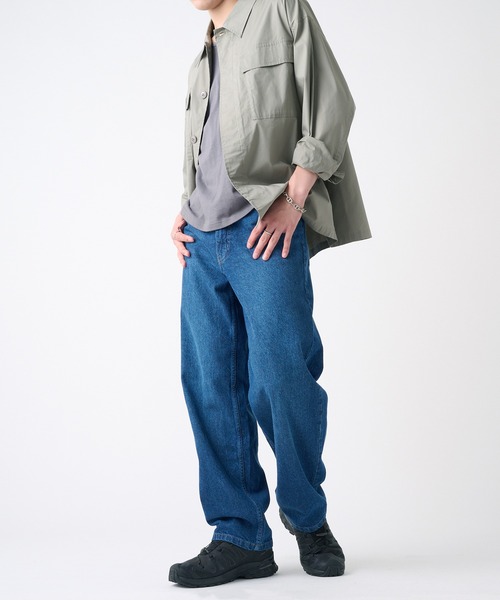 Hanes（ヘインズ） ワイドパンツ ジーンズ 「Hanes」デニムワイド