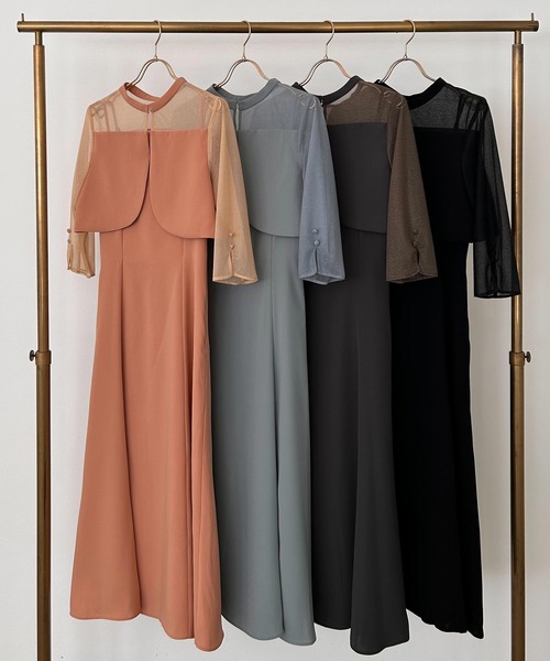 「Dorry Doll」 コンビワンピース L オレンジ レディース_画像2