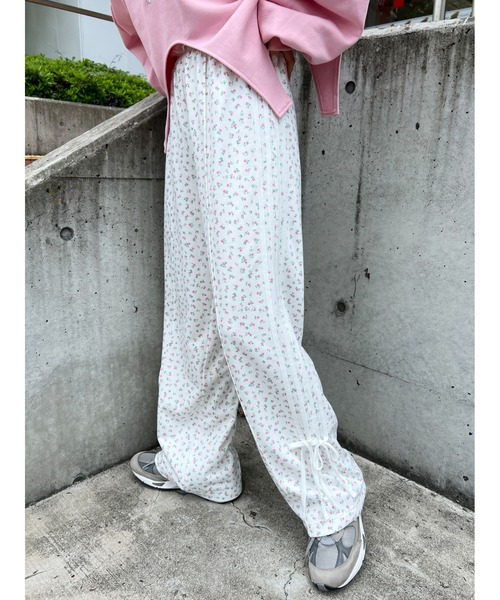 「WC」 スウェットパンツ FREE サックスブルー レディース_画像4