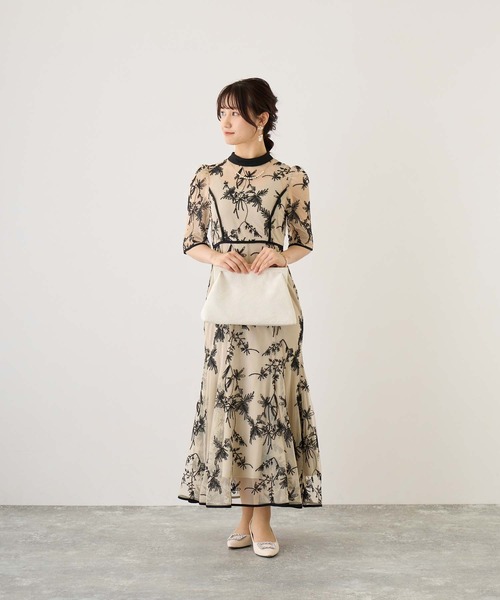 「Dorry Doll」 半袖ワンピース M ブルー レディース_画像2