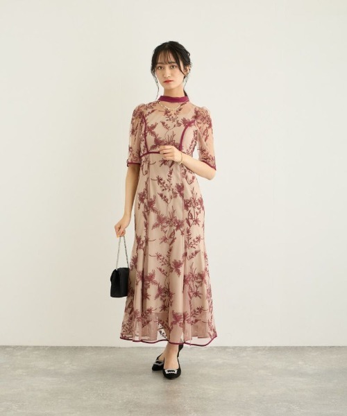 「Dorry Doll」 半袖ワンピース M ブルー レディース_画像4
