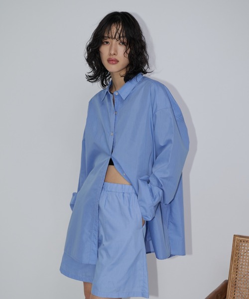 「Aunt Marie's」 長袖シャツ FREE ブルー レディース_画像9