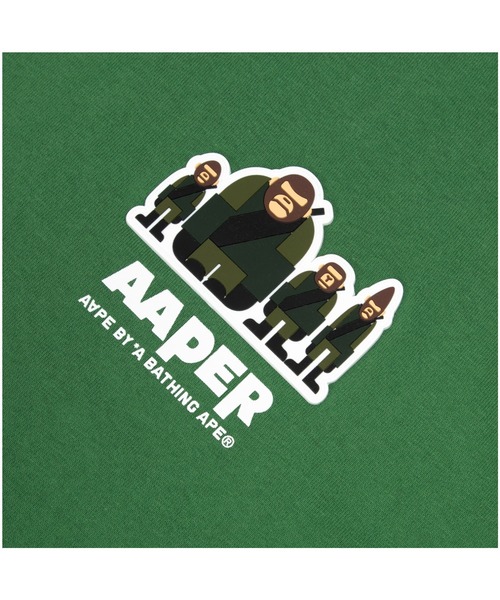 「AAPE BY A BATHING APE」 半袖Tシャツ MEDIUM アイボリー メンズ_画像7