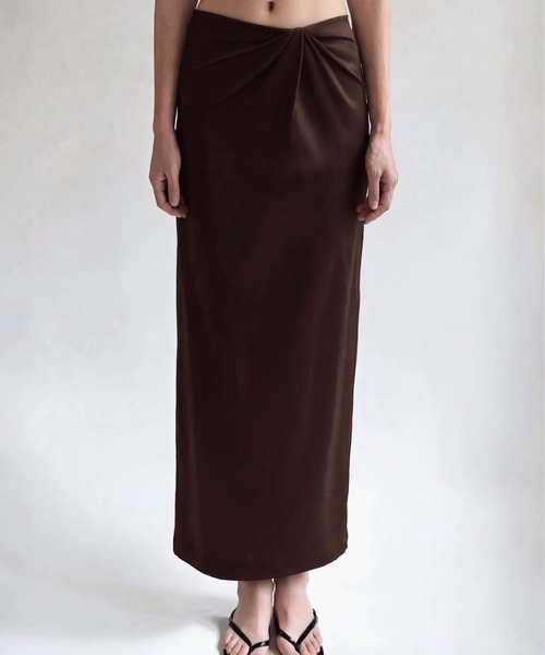 kiehtova ロング スカート 「kiehtova」NOBLE JERSEY SKIRT/ノーブル kiehtova ロング スカート 「kiehtova」NOBLE JERSEY SKIRT/ノーブル