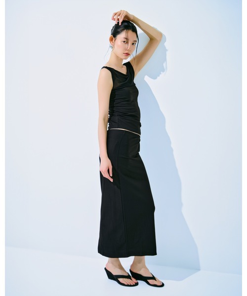 kiehtova ロング スカート 「kiehtova」NOBLE JERSEY SKIRT/ノーブル