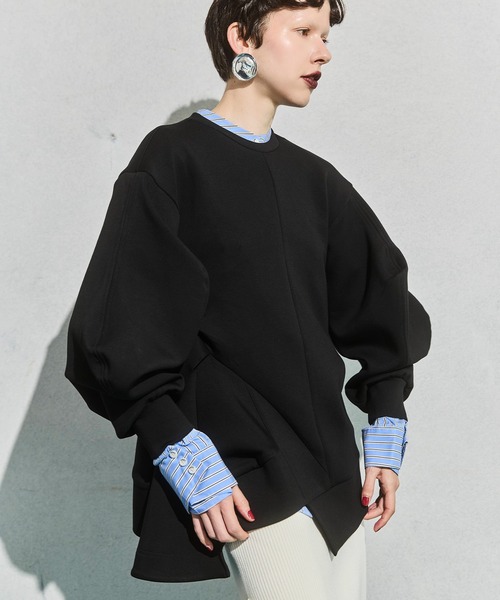 OMMO（オーエムエムオー） トレーナー スウェット DOUBLE CURVE SLEEVE 