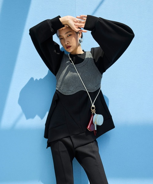 OMMO（オーエムエムオー） トレーナー スウェット DOUBLE CURVE SLEEVE 