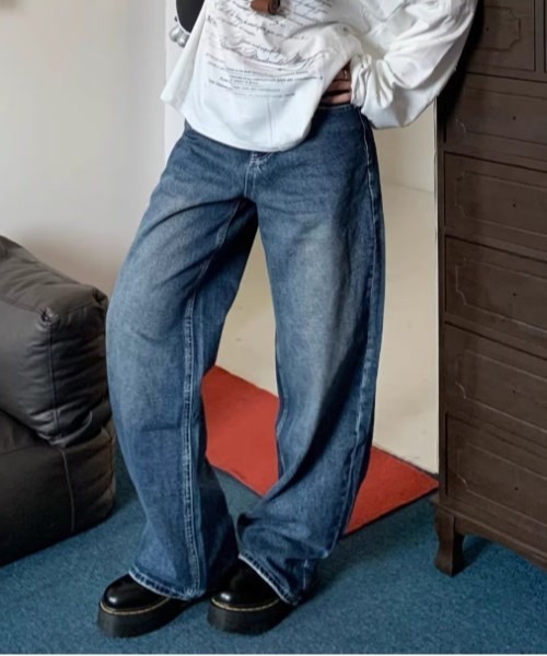 「center i」 デニムパンツ X-SMALL ブルー レディース_画像6