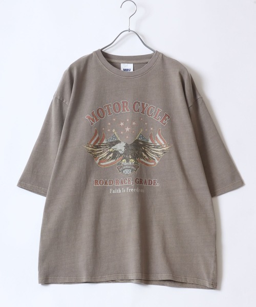 「MRU」 半袖Tシャツ L ブラック系その他3 メンズ_画像7