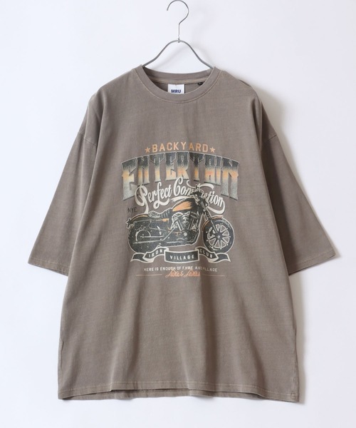 「MRU」 半袖Tシャツ L ブラック系その他3 メンズ_画像8