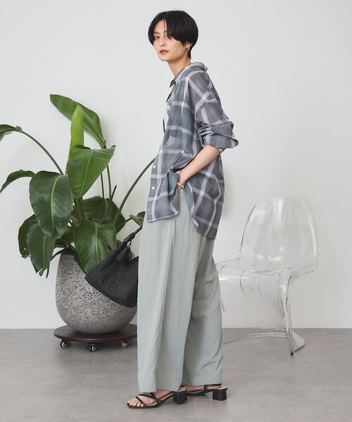 「AMERICAN HOLIC」 長袖シャツ L グリーン レディース_画像6