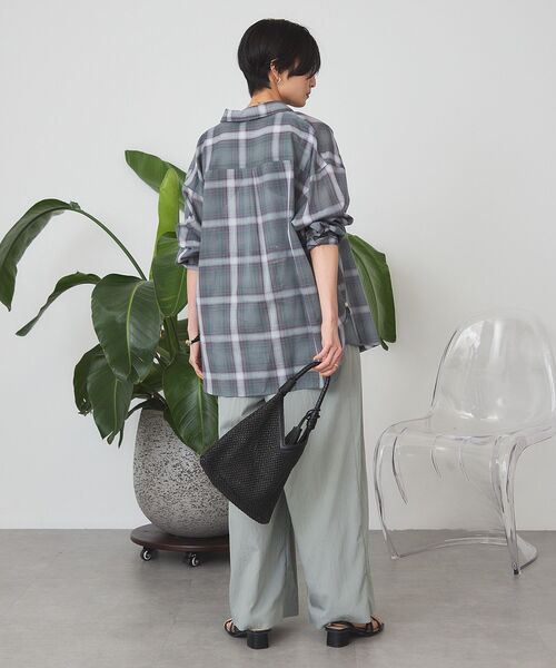「AMERICAN HOLIC」 長袖シャツ L グリーン レディース_画像7