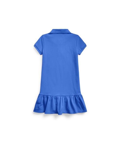 ワンピース コットン メッシュ ポロドレス RALPH ラルフ コットン メッシュ POLO LAUREN CHILDRENSWEAR，ポロ ローレン