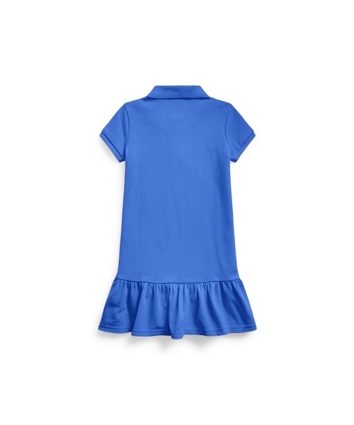 ワンピース コットン メッシュ ポロドレス RALPH ラルフ コットン メッシュ POLO LAUREN CHILDRENSWEAR，ポロ ローレン