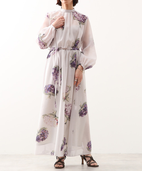 即納 ワンピース Martinique フラワープリントロングドレス 激安特価 Clinicagastroservice Com Br