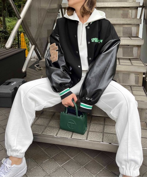 SPIRALGIRL（スパイラルガール） スタジャン ワッペンロゴスタジャン