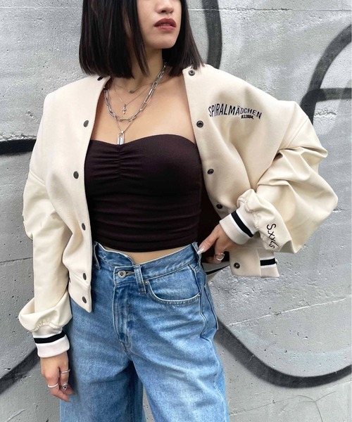 SPIRALGIRL（スパイラルガール） スタジャン ワッペンロゴスタジャン