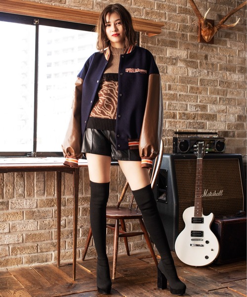 SPIRALGIRL（スパイラルガール） スタジャン ワッペンロゴスタジャン