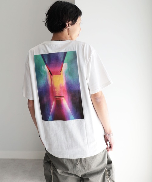 GeeRA tシャツ バックカラープリントTシャツ メンズ レディース