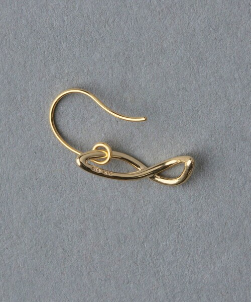 ete】 K10YG クロスピアス