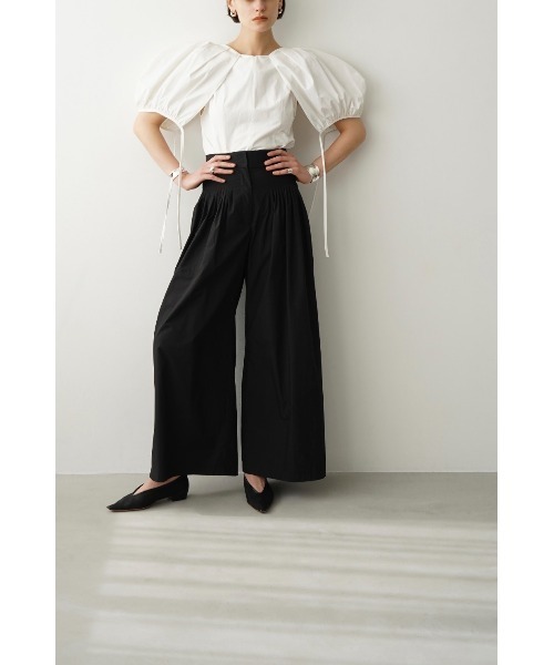 新品タグ付きCLANE TUCK DESIGN WIDE PANTS CLANE（クラネ） ワイドパンツ パンツ TUCK DESIGN WIDE PANTS
