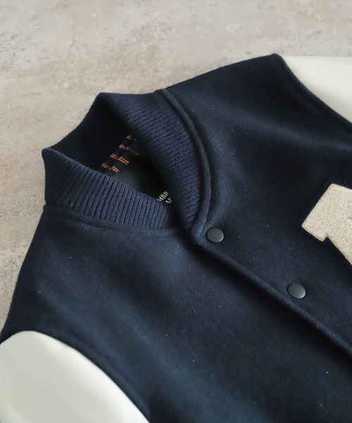 NOMBRE IMPAIR（ノンブルアンペール） スタジャン ロゴ刺繍入リ