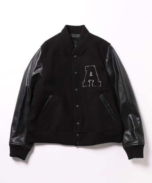 NOMBRE IMPAIR スタジャン ロゴ刺繍入リ スタジャン レディース