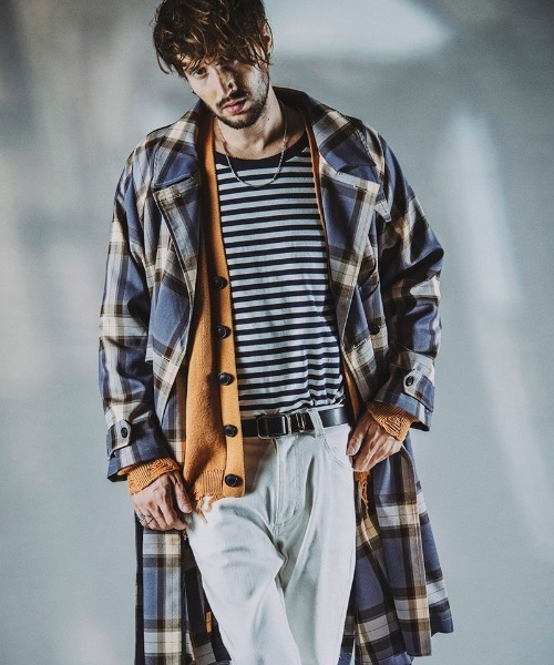 NO ID.（ノーアイディー） tシャツ mlt4593- ボーダーU-NロンT